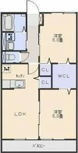 ガーデンピュア【101号室】の間取り