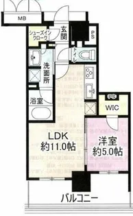 ブランズタワー御堂筋本町【10階】の間取り