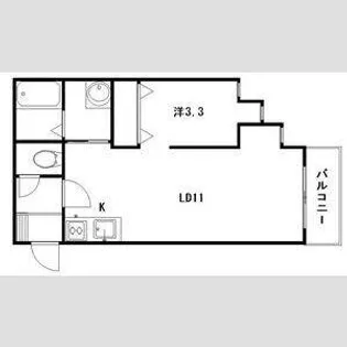ビアンエステート美園【2階】の間取り