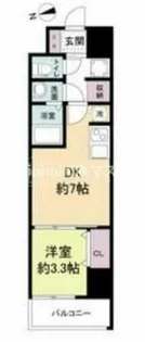 スペーシア日本橋東【10階】の間取り