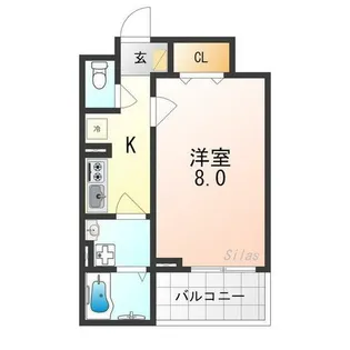 シャルマン唐橋南【2階】の間取り