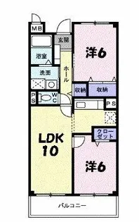 グランディオーズ【105号室】の間取り