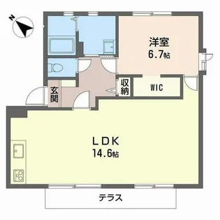 グリーンハイツ高塚【B101号室】の間取り