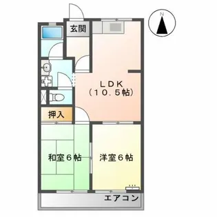 メゾンエクセルⅡ【4階】の間取り