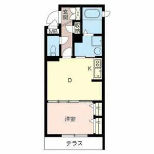 シャーメゾン北花田【0101号室】の間取り