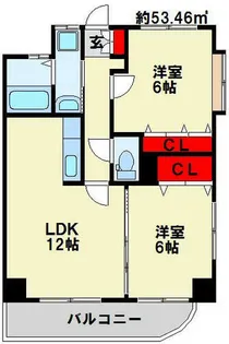 ヤナギサイト【3階】の間取り