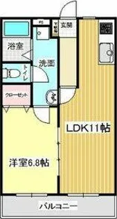 マ・メゾンⅡ【1階】の間取り