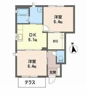 アビタシオン【0101号室】の間取り