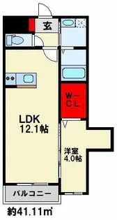 仮)プレステージ行橋泉中央【101号室】の間取り