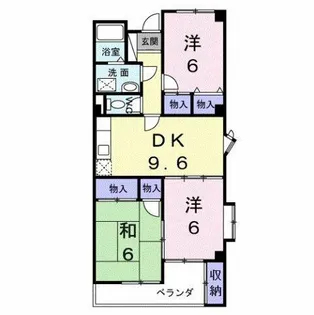 ブライトンハイツ【4階】の間取り