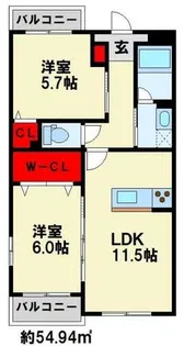 仮)プレステージ行橋泉中央【406号室】の間取り