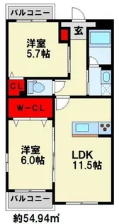 仮)プレステージ行橋泉中央【506号室】の間取り