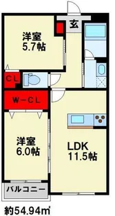 仮)プレステージ行橋泉中央【403号室】の間取り