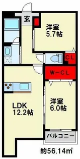 仮)プレステージ行橋泉中央【105号室】の間取り