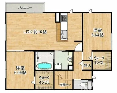 ルシオール【2階】の間取り