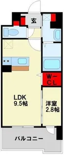 グランヒルズ戸畑【8階】の間取り