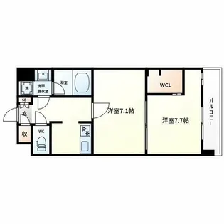 THE MUSIC COURT【8階】の間取り