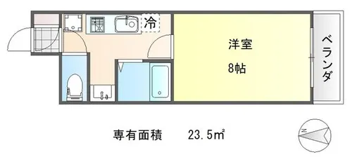 今出川IVYハウス【1階】の間取り