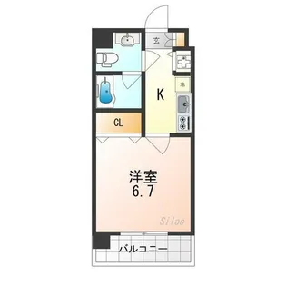 グランドパレス西大路【10階】の間取り