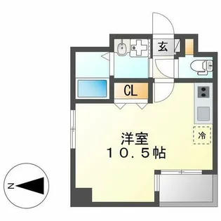 GRANDUKE東別院crea【1004号室】の間取り