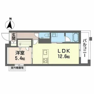 ソラティオ瑞穂通【0201号室】の間取り