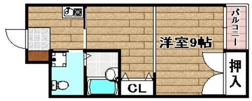 石田グリーンハイム【2階】の間取り