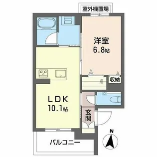 ソラティオ瑞穂通【0203号室】の間取り