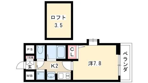 プレサンス名古屋駅前アクシス【6階】の間取り