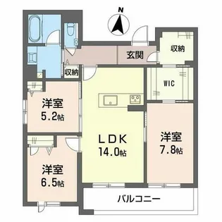 メゾンヒルズ瑞穂【0201号室】の間取り