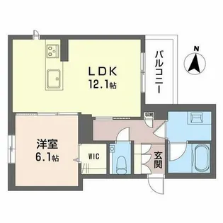 メゾンヒルズ瑞穂【0202号室】の間取り