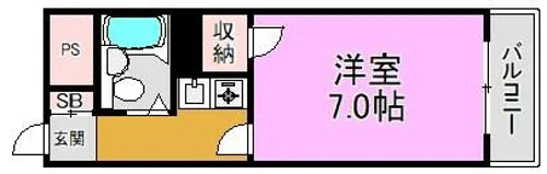 サニーヴェルデ田中【2階】の間取り