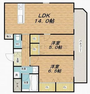 フェリシテ真法院【6階】の間取り