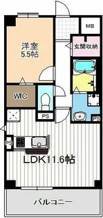 ボワドブローニュⅢ【3階】の間取り