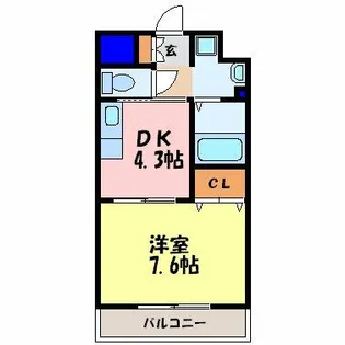 今川マンション【5階】の間取り