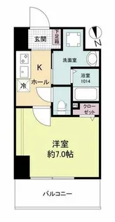 ブランシエスタ都島通【8階】の間取り