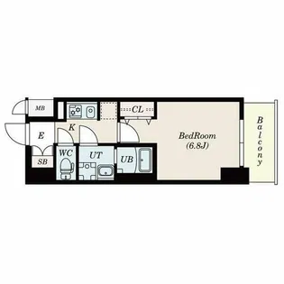 S-RESIDENCE鶴舞駅前【0703号室】の間取り