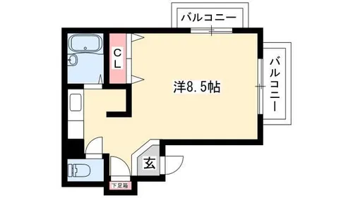カーサラフィーネ【202号室】の間取り
