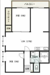 朝日プラザ靭公園第二【804号室】の間取り