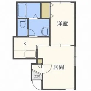 アグレアーブル南6条【206号室】の間取り