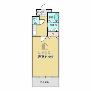 フォレステージュ天神【609号室】の間取り