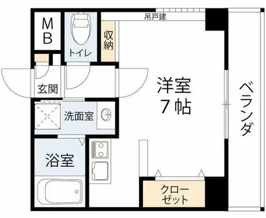 ベルエアー【10階】の間取り