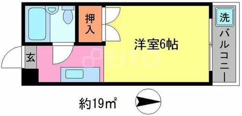 ロイヤルコーポタカハラ【5階】の間取り