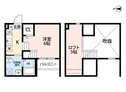 シャンフェルト原【1階】の間取り