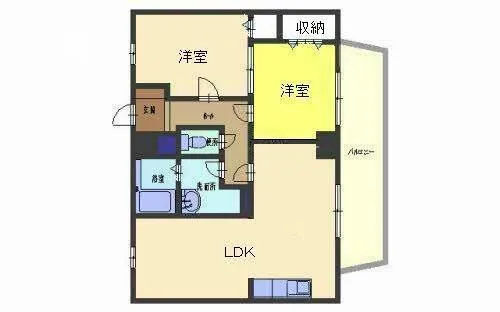 アルトピアノ【0302号室】の間取り