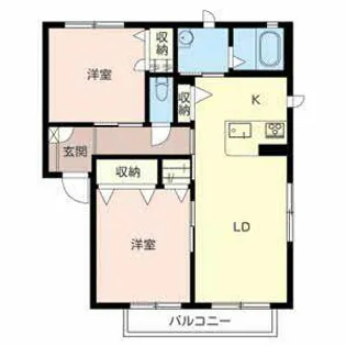 シェルフィールド【0103号室】の間取り