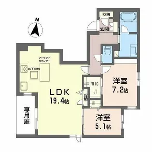 Klang Hibiki【A0102号室】の間取り
