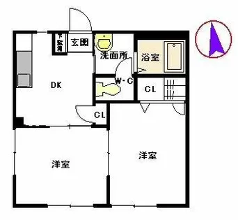 グランディールSK【A0102号室】の間取り