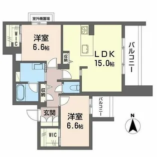 セリシール ビジュ【0201号室】の間取り