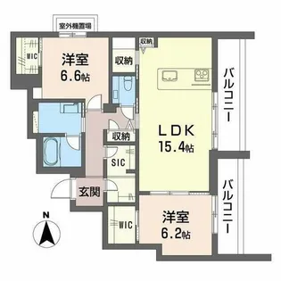 セリシール ビジュ【0301号室】の間取り