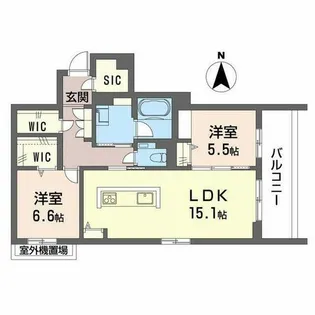 セリシール ビジュ【0302号室】の間取り
